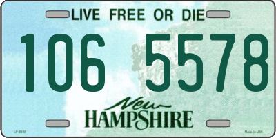 NH license plate 1065578