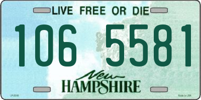 NH license plate 1065581