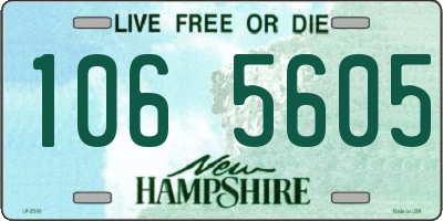 NH license plate 1065605