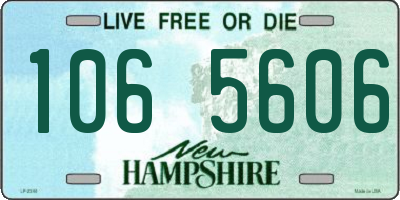 NH license plate 1065606