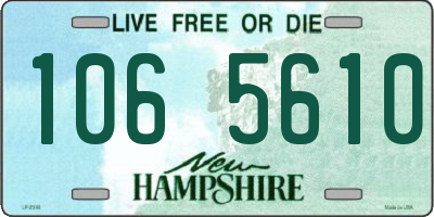 NH license plate 1065610
