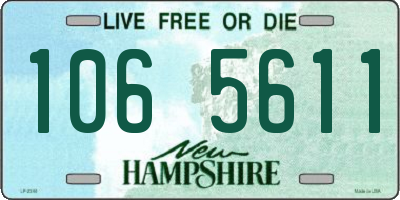NH license plate 1065611