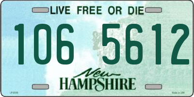 NH license plate 1065612