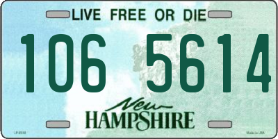 NH license plate 1065614