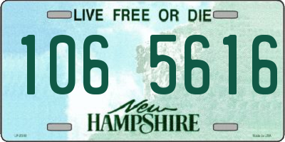 NH license plate 1065616
