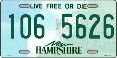 NH license plate 1065626