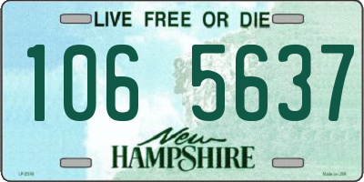 NH license plate 1065637
