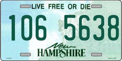 NH license plate 1065638