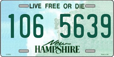 NH license plate 1065639