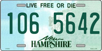 NH license plate 1065642