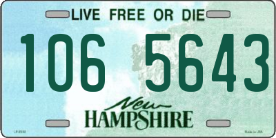 NH license plate 1065643