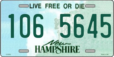 NH license plate 1065645