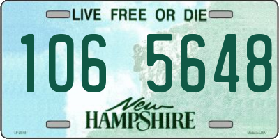 NH license plate 1065648