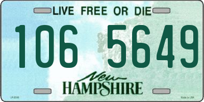 NH license plate 1065649