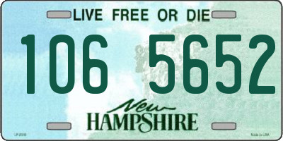 NH license plate 1065652
