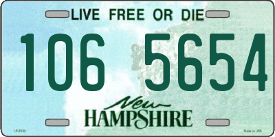 NH license plate 1065654