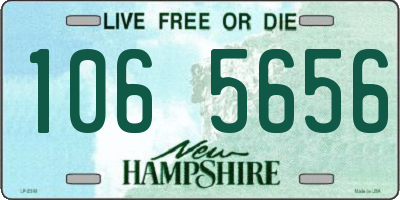 NH license plate 1065656
