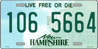 NH license plate 1065664