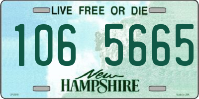 NH license plate 1065665
