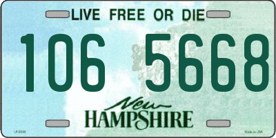 NH license plate 1065668