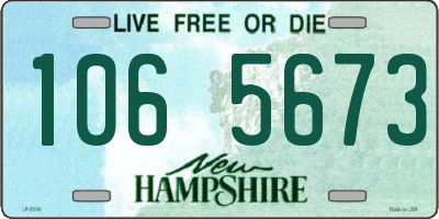 NH license plate 1065673