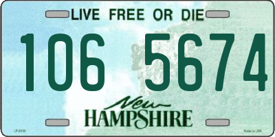 NH license plate 1065674