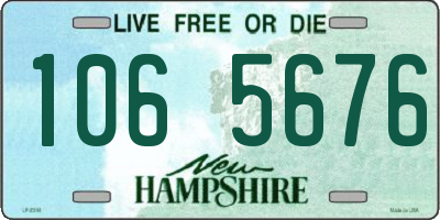 NH license plate 1065676