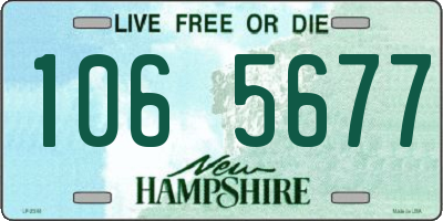 NH license plate 1065677