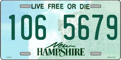 NH license plate 1065679