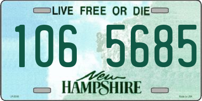 NH license plate 1065685