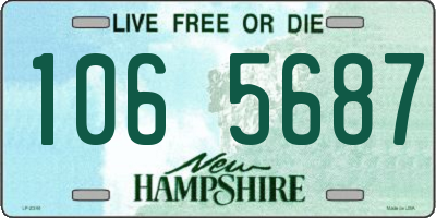 NH license plate 1065687