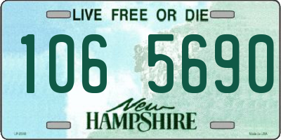 NH license plate 1065690