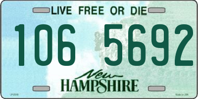 NH license plate 1065692