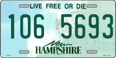NH license plate 1065693