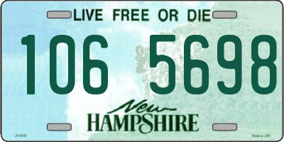 NH license plate 1065698