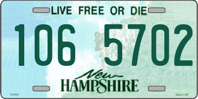 NH license plate 1065702
