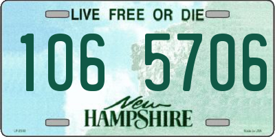 NH license plate 1065706