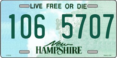 NH license plate 1065707