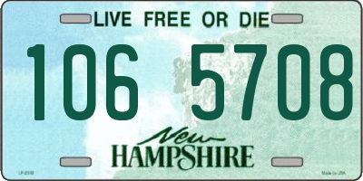 NH license plate 1065708