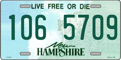 NH license plate 1065709