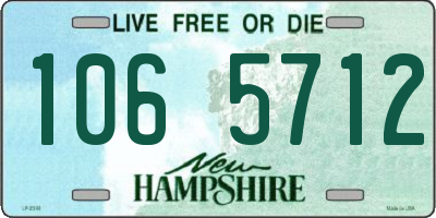 NH license plate 1065712