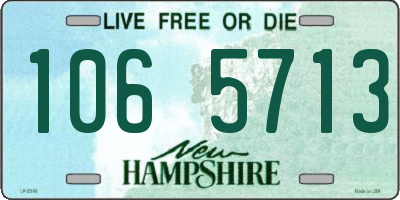 NH license plate 1065713