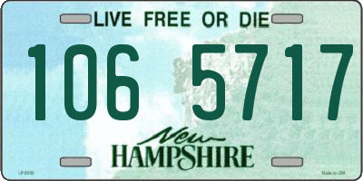 NH license plate 1065717
