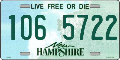 NH license plate 1065722