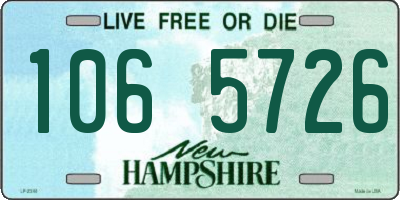 NH license plate 1065726