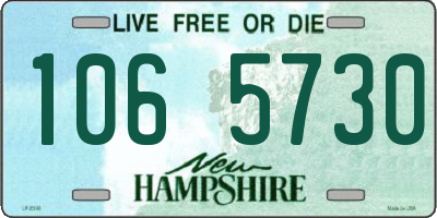 NH license plate 1065730