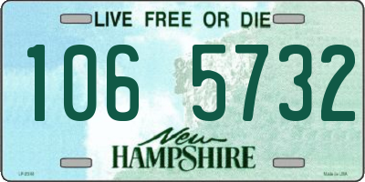 NH license plate 1065732