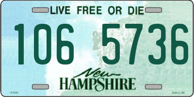 NH license plate 1065736