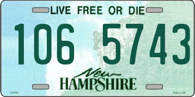 NH license plate 1065743