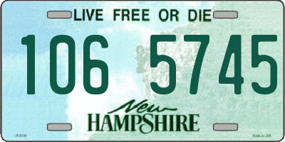 NH license plate 1065745